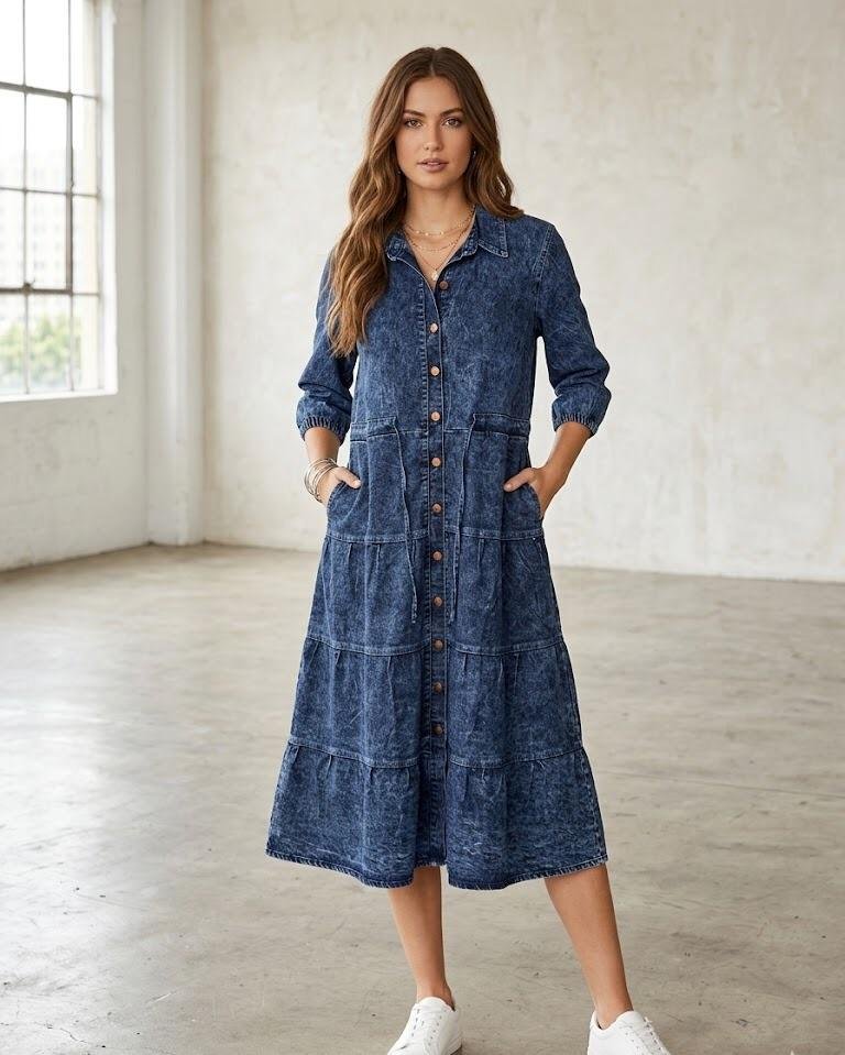 denim frock 2