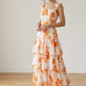 Long Frock Orange