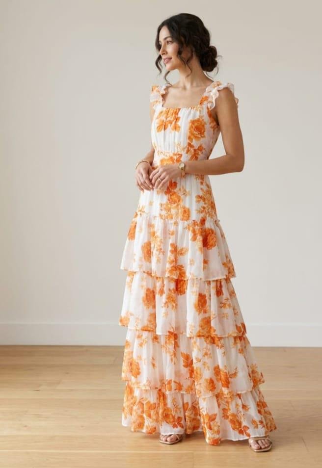 Long Frock Orange